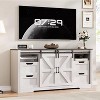 GAOMON 66" Farmhouse TV Stand with Sliding Barn Door, 4 Drawers & Adjustable Shelf, Media Console Entertainment Center for up to 70" TVs - 2 of 4