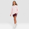 Girls' Champion Oversized Fleece Graphic Hoodie - 2 of 4