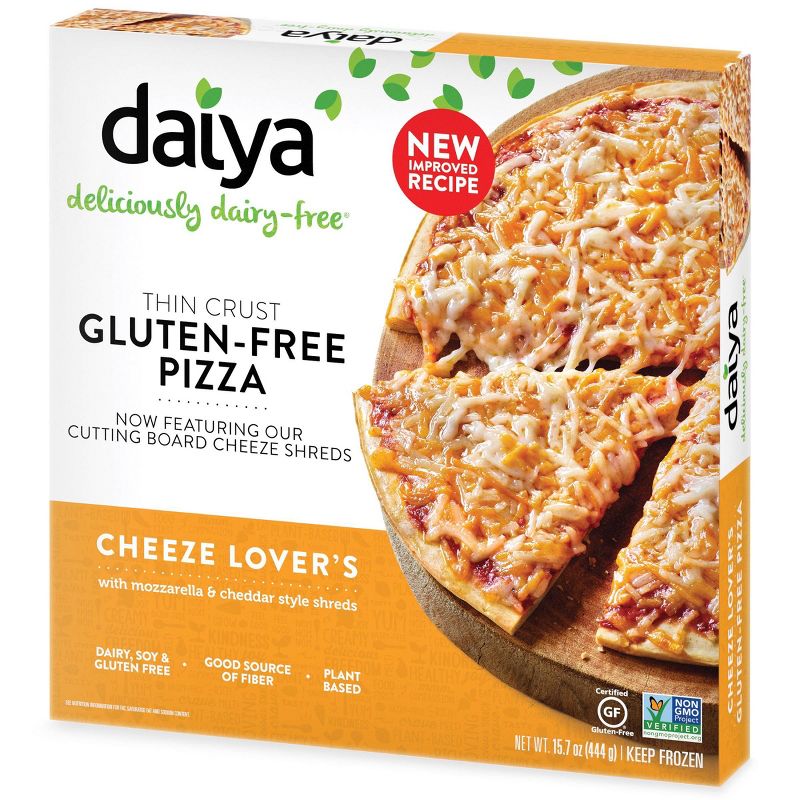 Daiya Dairy-Free Gluten Free Cheese Lover&#39;s Frozen Pizza - 15.7oz, 1 of 8