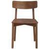 New Design Walnut Dining Chair (Set Of 2) - Mid Century Modern Solid Wood Dining Chairs in Rich Walnut Color 17.5"W x 17.7"D x 29.9"H - 4 of 4