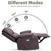 Oversized Electric Recliner Chair-Massage & Heat, 360¡ã Swivel, Remote Control & Cup Holder - Perfect for Living Room, Bedroom, and Nursery - 3 of 4