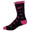 Crazy Dog T-Shirts Women's Spirit Animal Flamingo Socks Funny Tripocal Pink Bird Graphic Novelty Footwear - 3 of 4