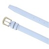 CTM Women's Leather Adjustable Belt with Statement Buckle - 3 of 4
