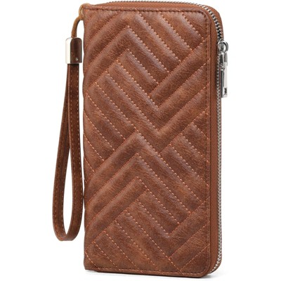 BEAFUP RFID Women’s Wallet - Large Capacity Vegan Leather Clutch Purse with Detachable Wristlet for Everyday Use,Travel,and Commuting