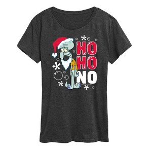 Women's - SpongeBob SquarePants - Ho Ho No Short Sleeve Graphic T-Shirt - 1 of 4