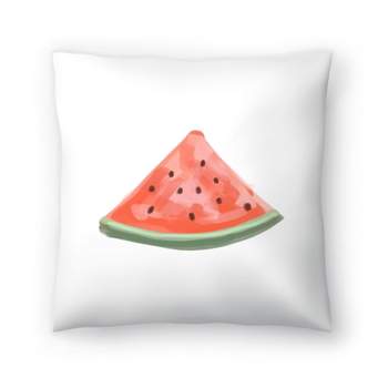 Americanflat Minimalist Botanical Watermelon Slice By Jetty Home Throw Pillow