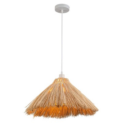 C Cattleya Hand-woven Rattan Pendant Light for Indoor Room