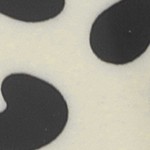 black white