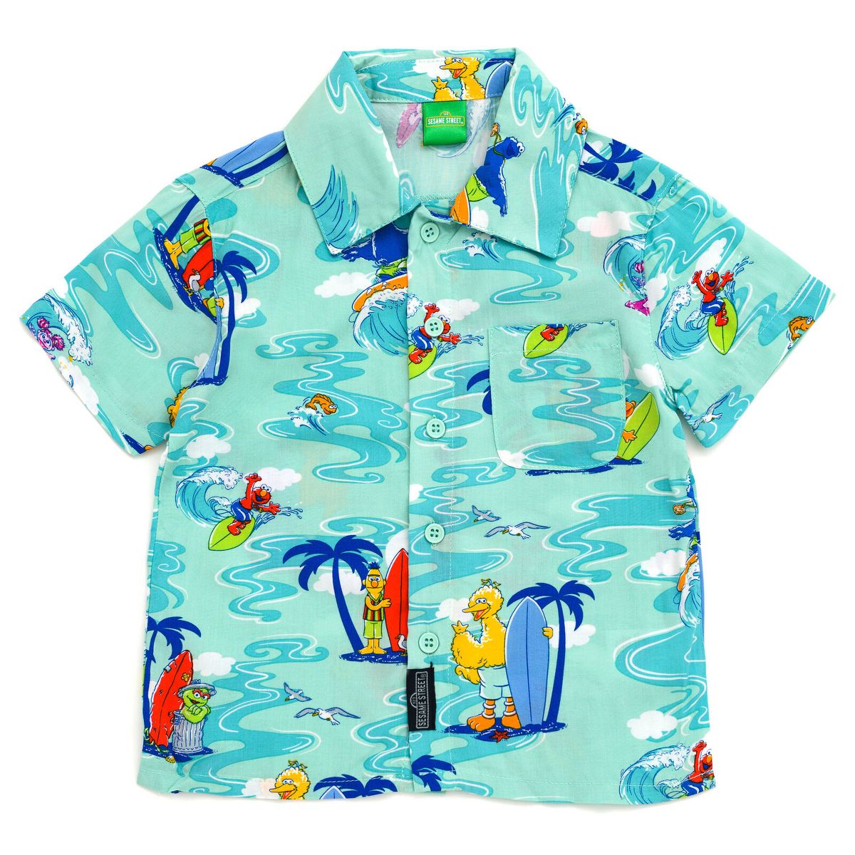 Sesame Street Matching Family Hawaiian Button Down Dress Shirt Toddler - thumbnail 2