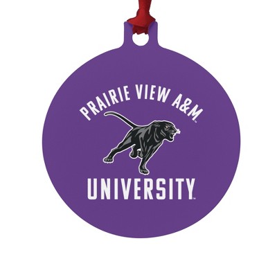 Prairie View A&M Panthers Logo Aluminum Holiday Christmas Tree Ornament