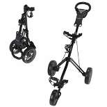 Caddymatic Golf Pro Lite 3 Wheel Golf Cart Black/Gray