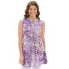 Collections Etc Sleeveless Paisley Printed Tank Top - 4 of 4