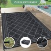 Reversible Rug, Waterproof Geometric Mat for Patio, Deck & Picnics - 3 of 4