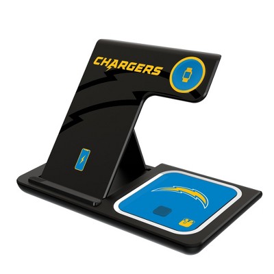 Keyscaper Los Angeles Chargers Monocolor Tilt 15-Watt 3 in 1 Charging Station