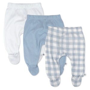 Honest Baby 3-Pack Organic Cotton Footed Pants - 1 of 3