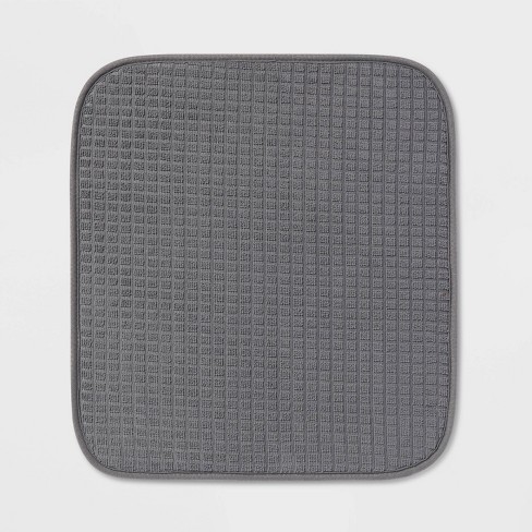 Dish Drying Mat, 16x18-Gray