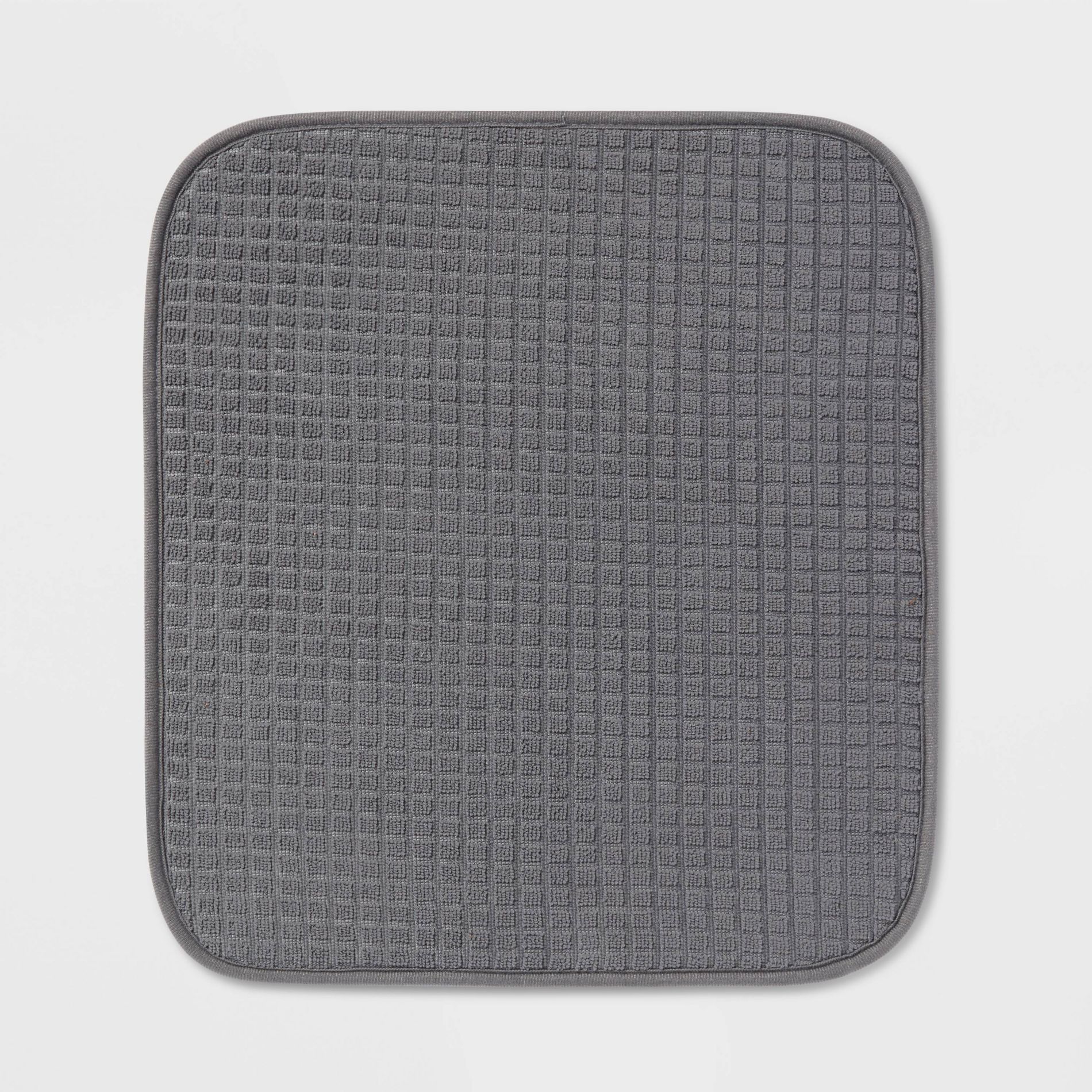16"x 18" Drying Mat Dark Gray - Brightroom™: Polyester, Machine Washable, Dish Drying Mat