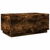 vidaXL Coffee Table Smoked Oak Engineered wood 35.4x19.7x15.7 in - 2 of 4
