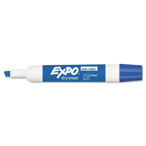 NEW 12-Count Blue EXPO Intense Color 80003 Low-Odor Dry Erase Markers Chisel Tip 