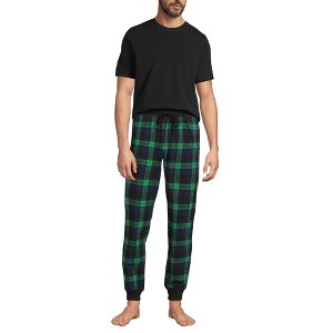 Lands' End Men's Knit Jersey Pajama Sleep Set - 1 of 3