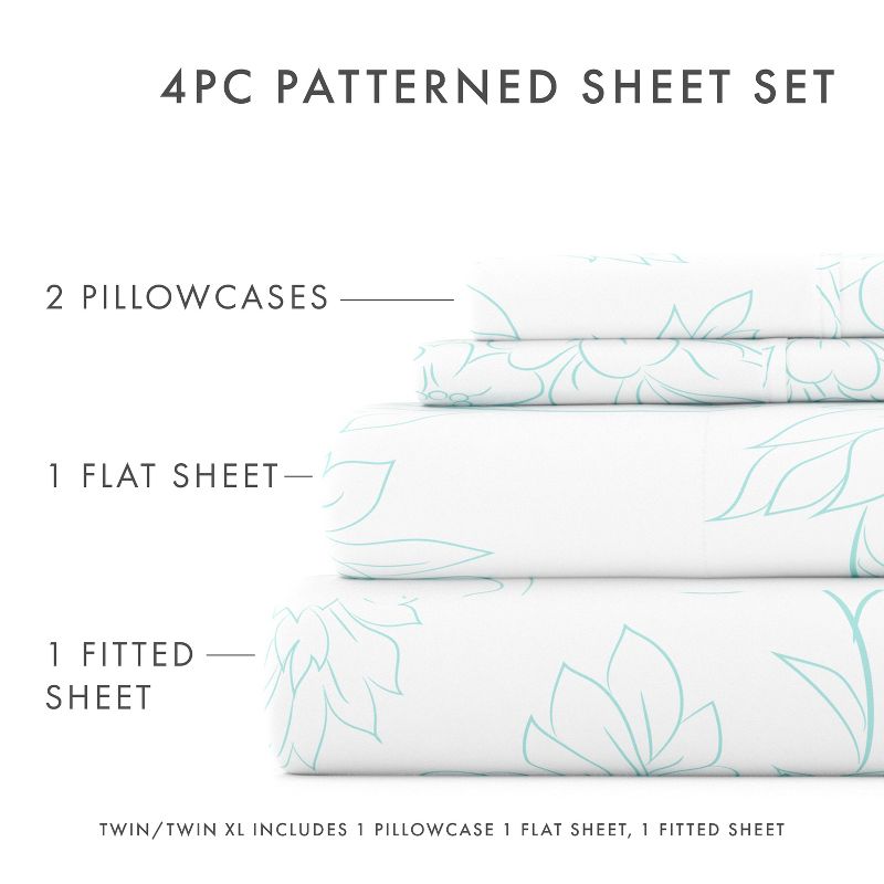 Floral & Paisley Patterns 4PC Sheet Set - Extra Soft, Easy Care - Becky Cameron, 5 of 13