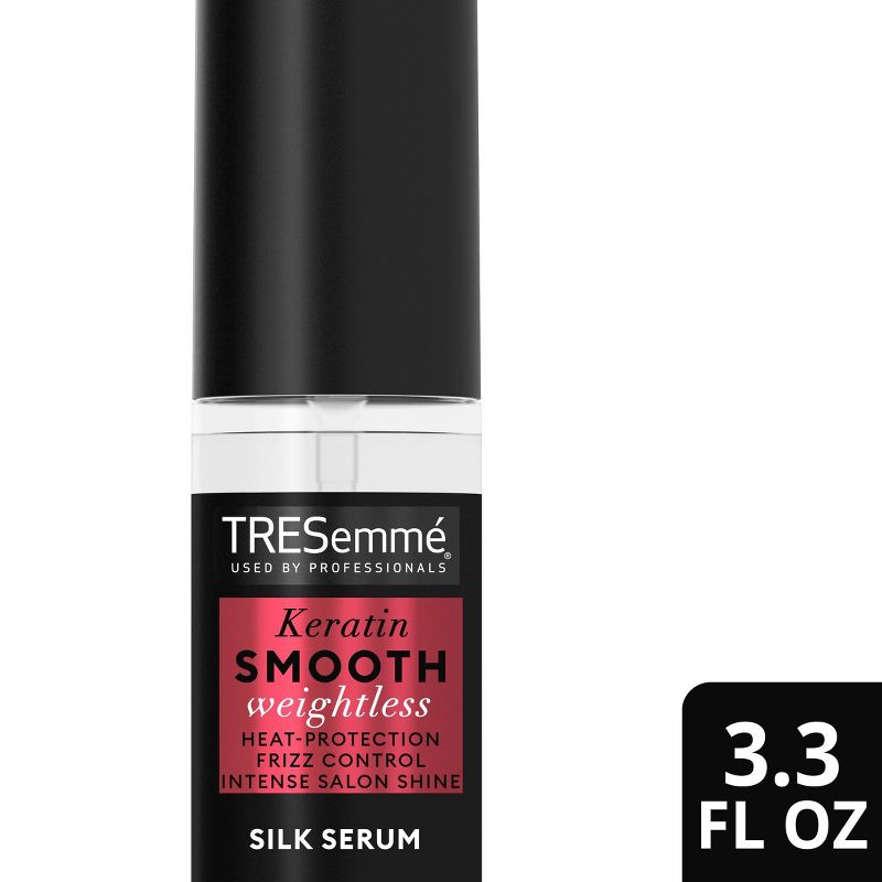 Tresemme Weightless Silk Serum for Intense Salon-Level Shine Keratin Smooth with Heat Protection and Frizz Control - 3.3oz, 1 of 9