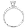 Pompeii3 1/3ct Round Diamond Solitaire Engagement Ring 14K White Gold Size 6 - Size 6 - 2 of 4