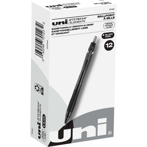 uni-ball Jetstream Elements Ballpoint Pens, Medium Point (1.0mm), Black - Pack of 12 - image 1 of 4