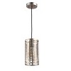 Chloe Lighting Lauren Industrial 1 Light Antique Silver Mini Ceiling Pendant 5.5" Wide - 2 of 4