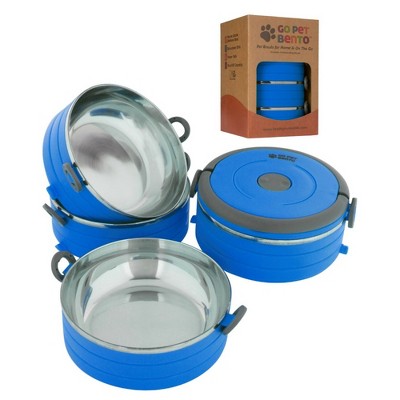 Healthy Human Travel Dog Bowls | Set of 3 Interlocking Bowls