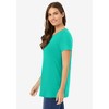 Woman Within Plus Size Perfect Crewneck Tunic - 4 of 4