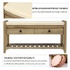 CENGHU Ottoman with Storage, Shoe Rack with Cushioned Seat and Drawers, Multipurpose Entryway Storage Bench - 4 of 4