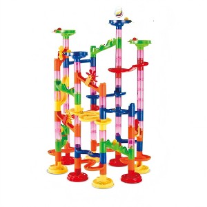 Topteng 150pcs Marble Run Race Track Building Block, Toy for Kids - 1 of 4