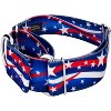 Country Brook Petz 1 1/2 Inch Martingale Dog Collar - Americana Collection - 2 of 4