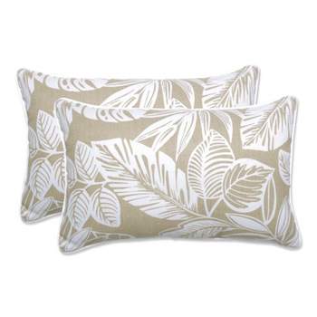 2pc Delray Outdoor/Indoor Throw Pillows - Pillow Perfect