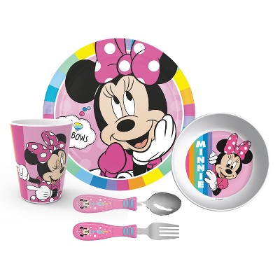 minnie mouse dinnerware set