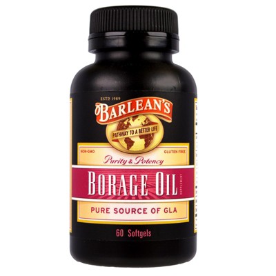 Barlean's Borage Oil, 60 Softgels, Herbal Supplements
