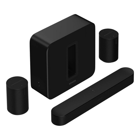 Pack Barre de son Sonos Beam (Gen 2) + 2 Enceintes bluetooth Sonos ERA 100  –