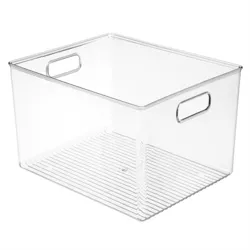 mDesign Storage Organizer Bin with Handles for Cube Furniture