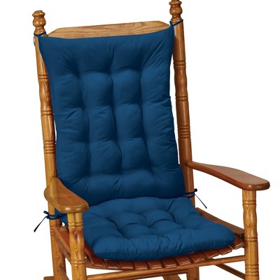 Collections Etc Quilted Chair Cushion Set - Perfect for Rocking Chairs, Dining Chairs or Armchair