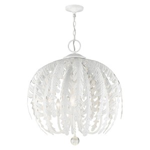 Livex Lighting Acanthus 5 - Light Chandelier in  Antique White - 1 of 1