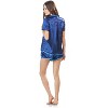 Ashford & Brooks Women's Satin Short Sleeve Pajama Shorts Set - 4 of 4