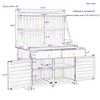 65''H Garden Potting Bench Table, Fir Wood Workbench Table with Shelf and Drawers, Outdoor Storage Workstation for Patio Garden Garage Backyard - 3 of 4
