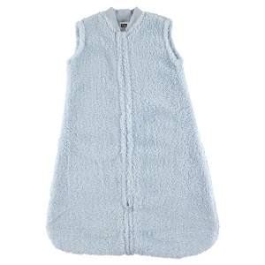 Hudson Baby Infant Boys Plush Sleeping Bag, Sack, Blanket, Powder Blue Faux Shearling - 1 of 1