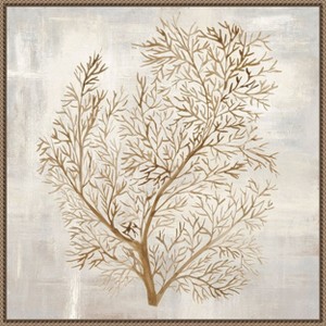 Amanti Art Beige Tides I by Hannah Dawson Framed Canvas Wall Art - 1 of 4