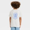 Boys' Short Sleeve Shark Graphic T-Shirt - Cat & Jack™ Light Gray - 3 of 4