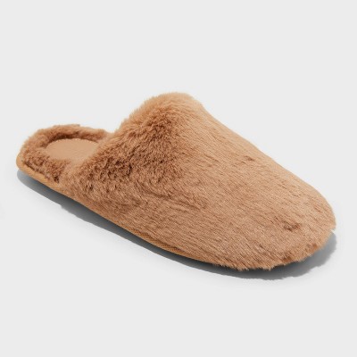 Women's Emily Scuff Slippers - Auden™ Tan M