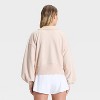 Women's Henley French Terry Sweatshirt - JoyLab™ - 2 of 3