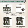 Park Designs Happy Trails Lined Bear Patch Valance 60in x 14in - 4 of 4