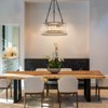 LLHZSY Modern Drum Crystal Chandelier Kitchen Island Pendant Light for Dining Room - W19 7/10" - 2 of 4